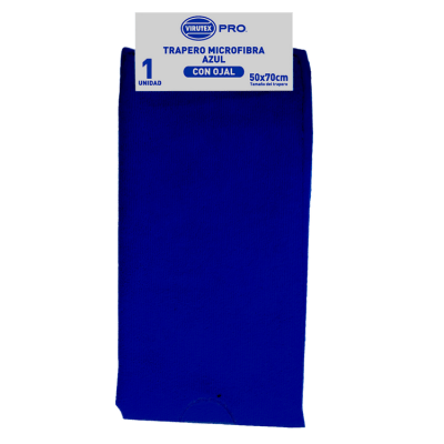 TRAPERO MICROFIBRA 50 X 70 CMS AZUL VIRUTEX PRO