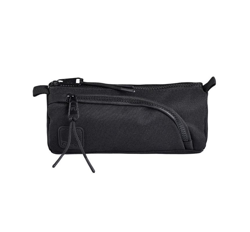 ESTUCHE ESCOLAR TORRE MIKONOS - BLACK 2 CIERRES