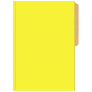 CARPETA CARTON BUHO OFICIO AMARILLA ( CH )