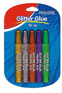 GLITTER GLUE PROARTE 10 ml 5 COLORES