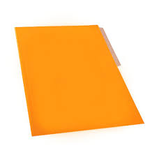 CARPETA CARTON BUHO OFICIO NARANJA ( CH )
