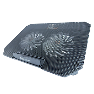BASE ENFRIADORA NOTEBOOK TECMASTER 2 PTOS USB 2 VENTILADORES 12" HASTA 17" TM-100564