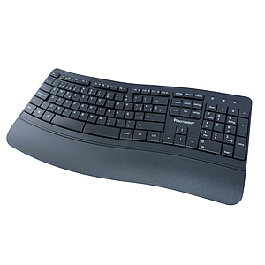 TECLADO INALAMBRICO TECMASTER ERGONOMICO MULTIMEDIA TM-100567