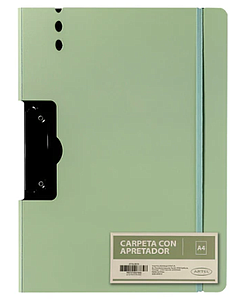 CARPETA ARTEL A4 C/APRETADOR LATERAL PASTEL