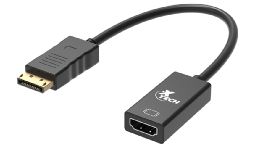   ADAPTADOR DISPLAYPORT A HDMI XTECH XTC3778 20CM