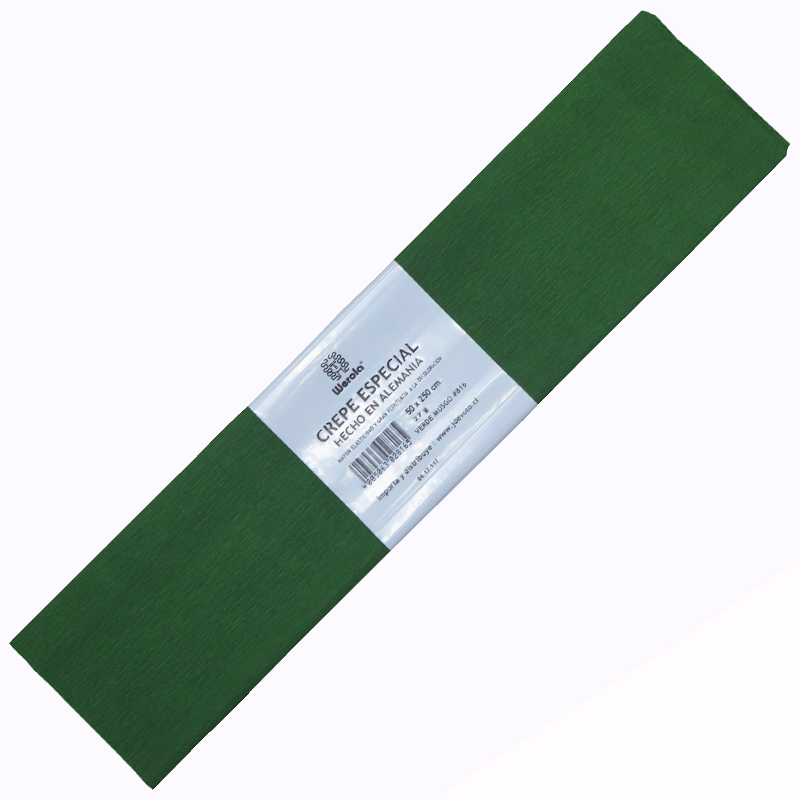 PAPEL CREPE WEROLA VERDE MUSGO