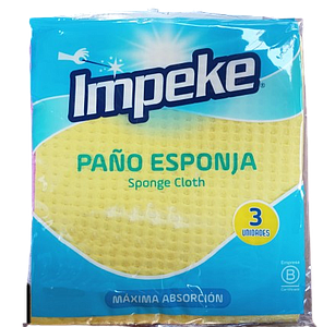 PAÑO ESPONJA IMPEKE X 3 UNIDADES ( CA )
