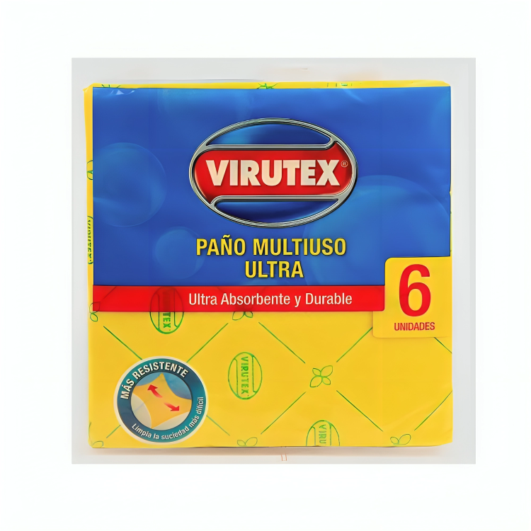 PAÑO MULTIUSO VIRUTEX ULTRA X 6 UNIDADES ( CA )