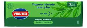TRAPERO HUMEDO VIRUTEX PUREZA HERBAL X 10 UNIDADES ( CA )