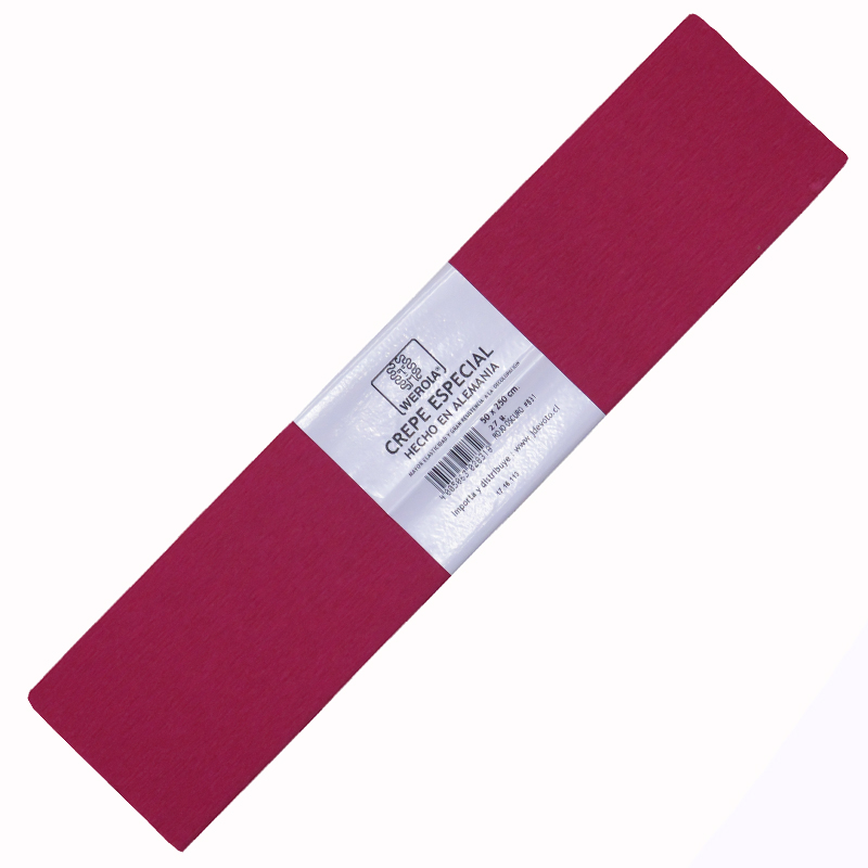 PAPEL CREPE WEROLA ROJO OSCURO