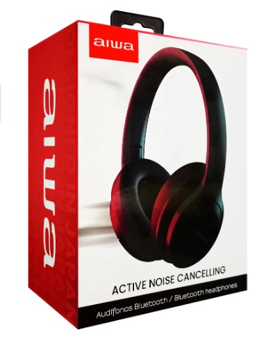 AUDIFONOS AIWA BLUETOOTH CON ANC BATERIA DE 40hrs. C/MIC. AW45