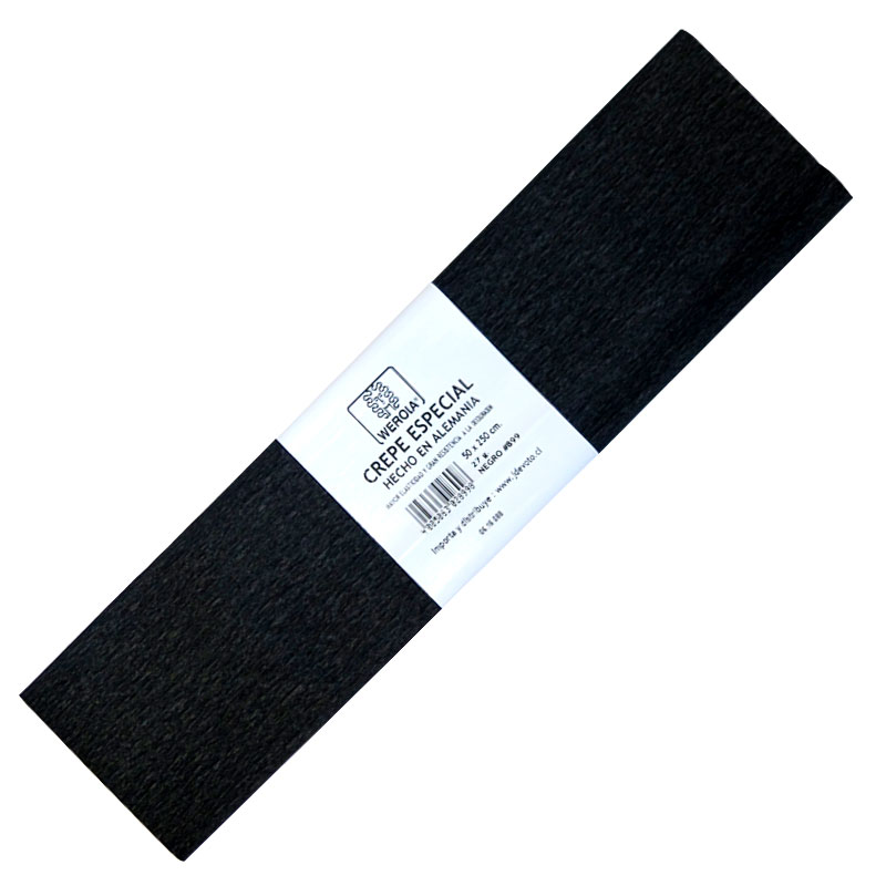 PAPEL CREPE WEROLA NEGRO