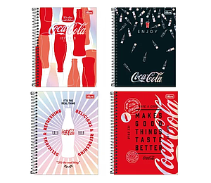 CUADERNO TILIBRA CARTA 7mm 160 Hjs 4 MATERIAS COCA COLA