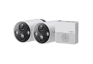 KIT 2 CAMARAS TAPO IP EXTERIOR  TP-LINK  2K  C60 CON BATERIA DE 180 DIAS
