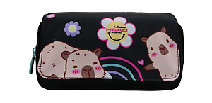 ESTUCHE HEAD ERASER CAPIBARAS NEGRO