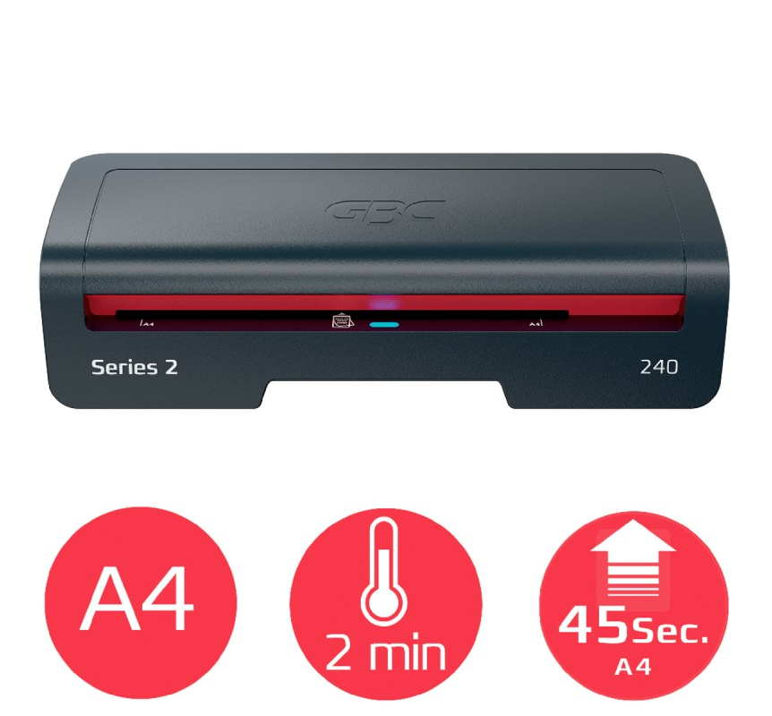 TERMOLAMINADORA GBC 240 A4 75-125MIC.