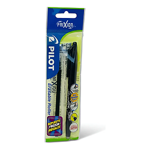LAPIZ TINTA PILOT FRIXION 0.7 NEGRO BORRABLE CON REPUESTO DE REGALO