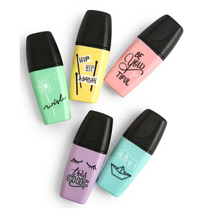 DESTACADORES STABILO BOSS MINI PASTEL 5 UND.