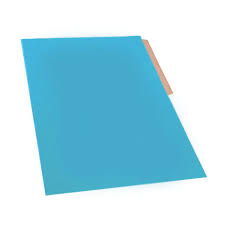 CARPETA CARTON BUHO OFICIO CELESTE ( CH )