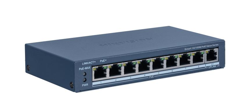 SWITCH HIKVISION POE 8 PTOS POE + 1 PTO DE GIGABIT DS-3E1309P-EI/M