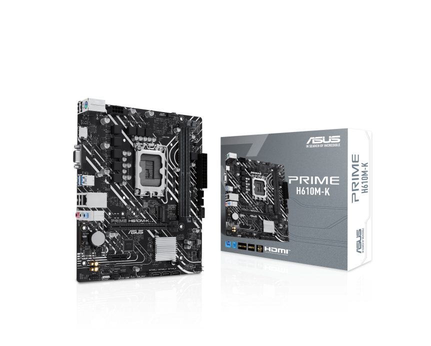 PLACA MADRE ASUS H610M-K  DDR5 INTEL 12GEN SOCKET M.2 LGA1700 MICRO ATX