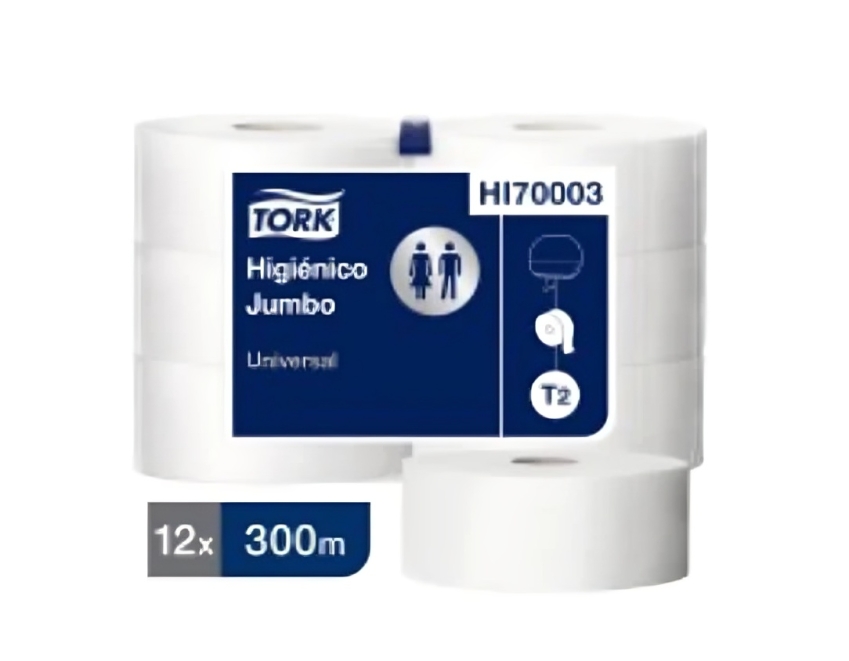 HIGIENICO JUMBO TORK  UNIV. 12 X 300 MTRS.