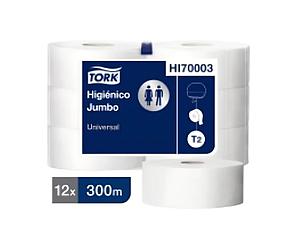 HIGIENICO JUMBO TORK  UNIV. 12 X 300 MTRS.