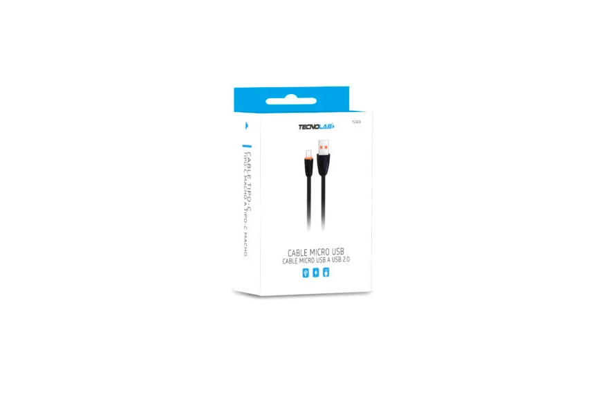 CABLE USB 2.0 A MICRO USB TECNOLAB 1MT TL313