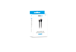 CABLE USB 2.0 A MICRO USB TECNOLAB 1MT TL313