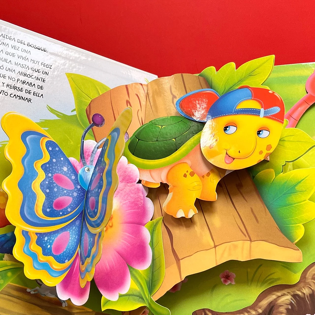 LIBRO DE CUENTO LA LIEBRE Y LA TORTUGA POP UP JMI (LTBRIJBA052) 