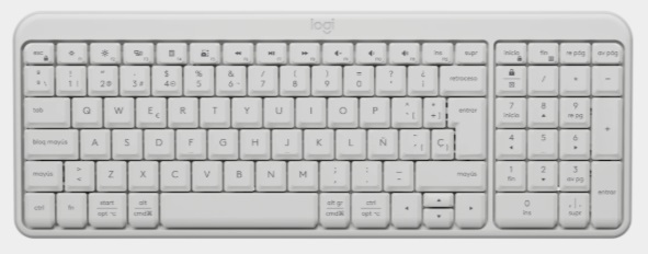 TECLADO BLUETOOTH LOGITECH K250 BLANCO
