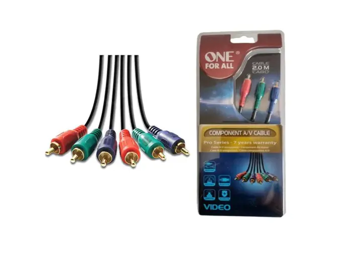 CABLE RCA ONE FOR ALL A/V 2MTS