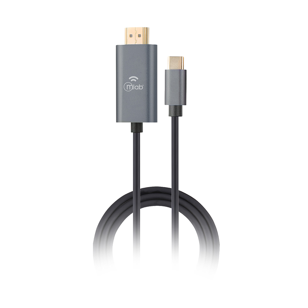 CABLE MLAB USB TIPO C A HDMI1.4 4K 2 METROS