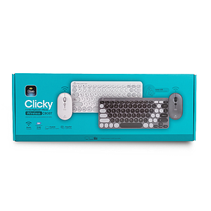 KIT TECLADO Y MOUSE MLAB INALAMBRICO DUAL BT C80BT GRIS
