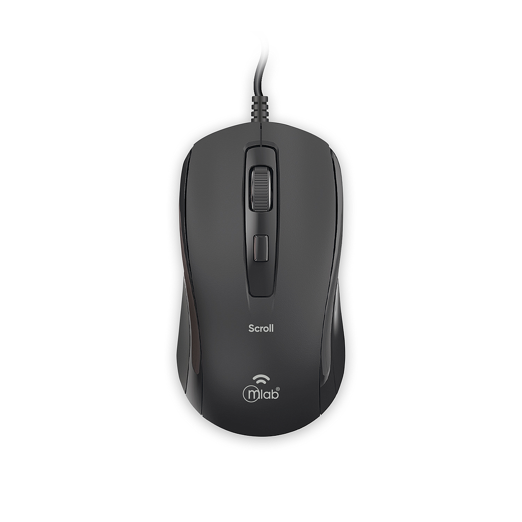 MOUSE ALAMBRICO MLAB SCROLL M40C 1600DPI NEGRO