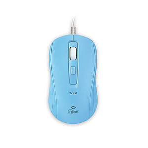 MOUSE ALAMBRICO MLAB  SCROLL M40C 1600DPI CELESTE