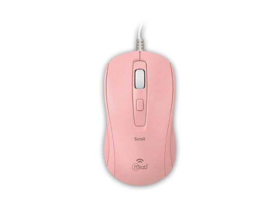 MOUSE ALAMBRICO MLAB SCROLL M40C 1600DPI ROSADO