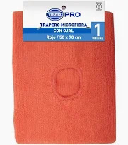TRAPERO MICROFIBRA VIRUTEX 50 X 70 ROJO CON OJAL