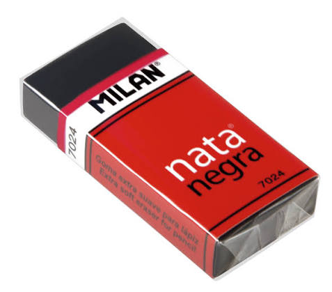 GOMA DE BORRAR MILAN NATA NEGRA 7024