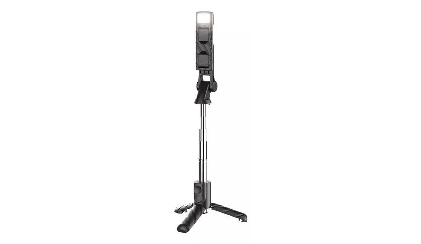 MINI BASTON SELFIE AIWA BLUETOOTH CON LUZ Y TRIPODE AW-SLF2 16CM