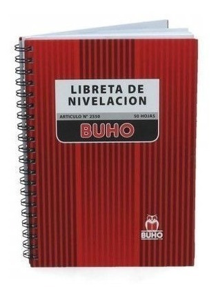 LIBRETA DE NIVELACION BUHO 50 HJS. ART-2550