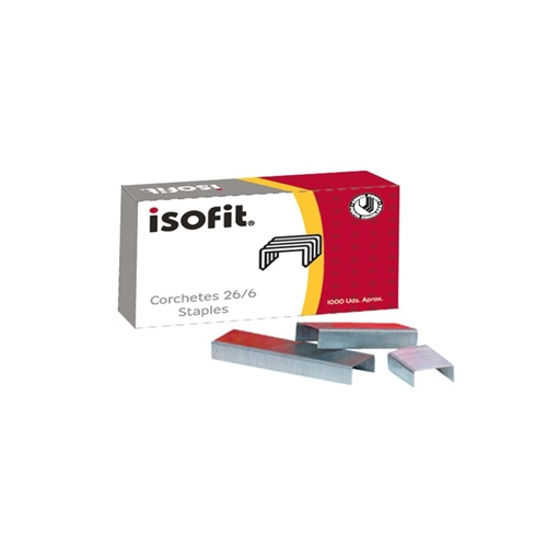 CORCHETE ISOFIT 26/6 1000 UNID. ( CO ) ( CH )