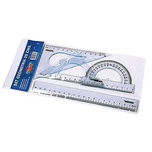 SET DE GEOMETRIA PROARTE 20 Cms x 4 PIEZAS ( DESC. )