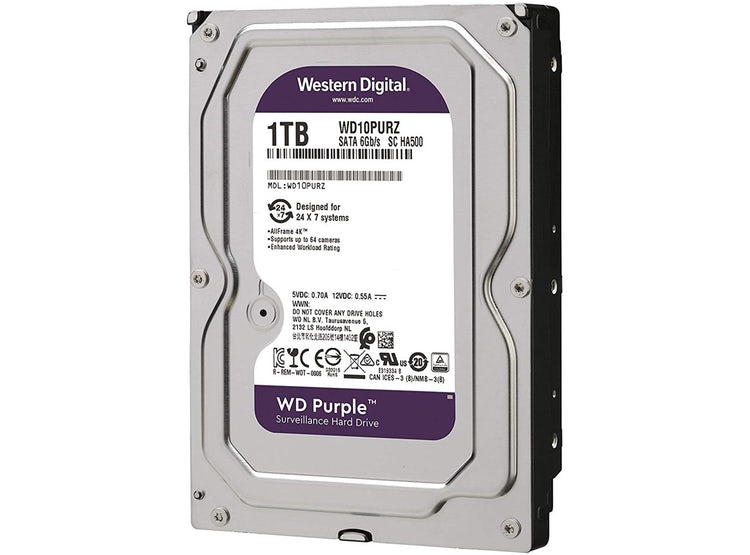 DISCO DURO INTERNO W.DIGITAL WD11PURZ 1TB SATA 3,5 64MB PURPLE