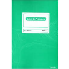LIBRO DE ASISTENCIA REM 26 Hjs TERM.VERDE ( CH )