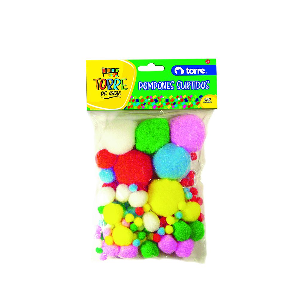 POM-POM TORRE DIF.TAMAÑOS SURTIDOS