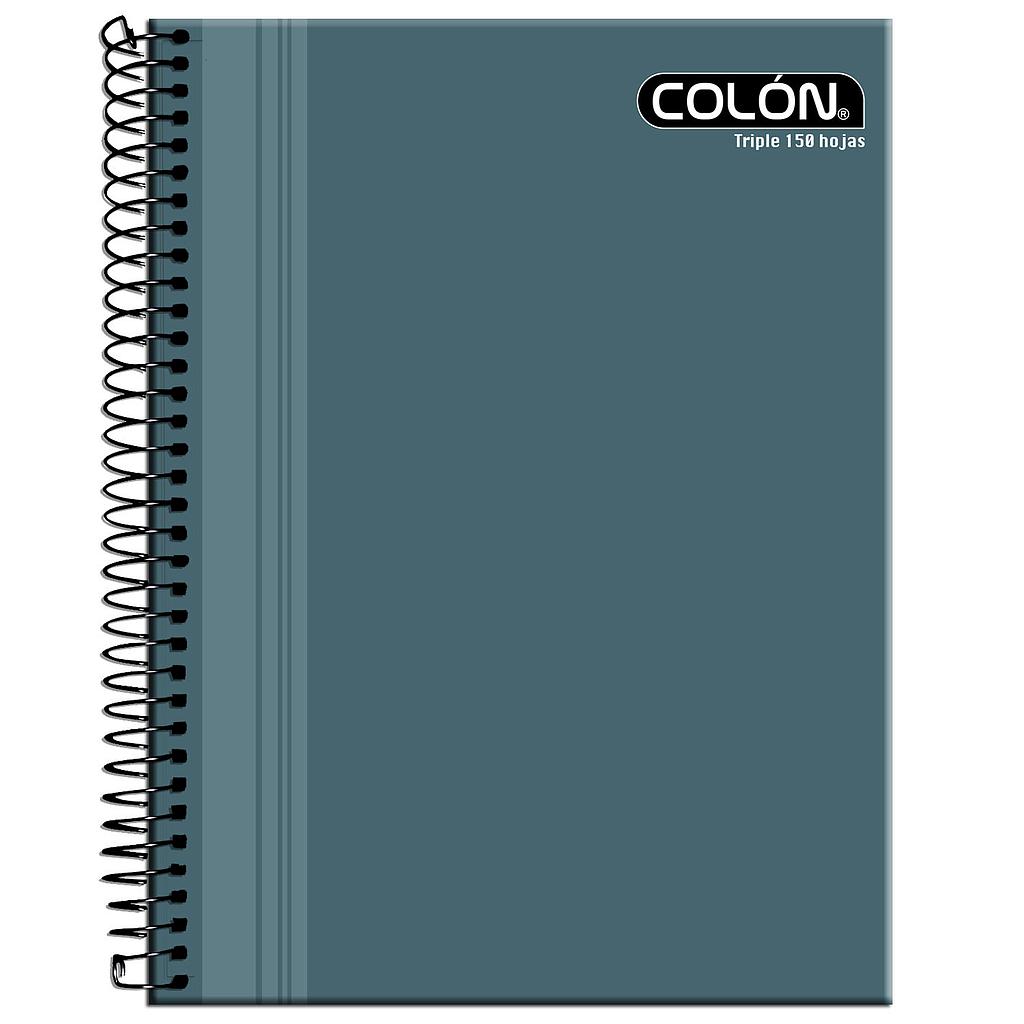 CUADERNO COLON TRIPLE 7mm 150 Hjs LISO 