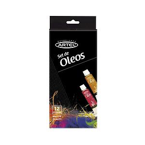SET DE PINTURAS AL OLEO ARTEL 12 COLORES 12ML