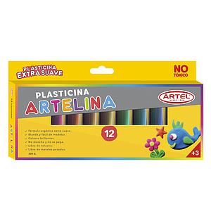 PLASTICINA ARTEL ARTELINA 12 COLORES 