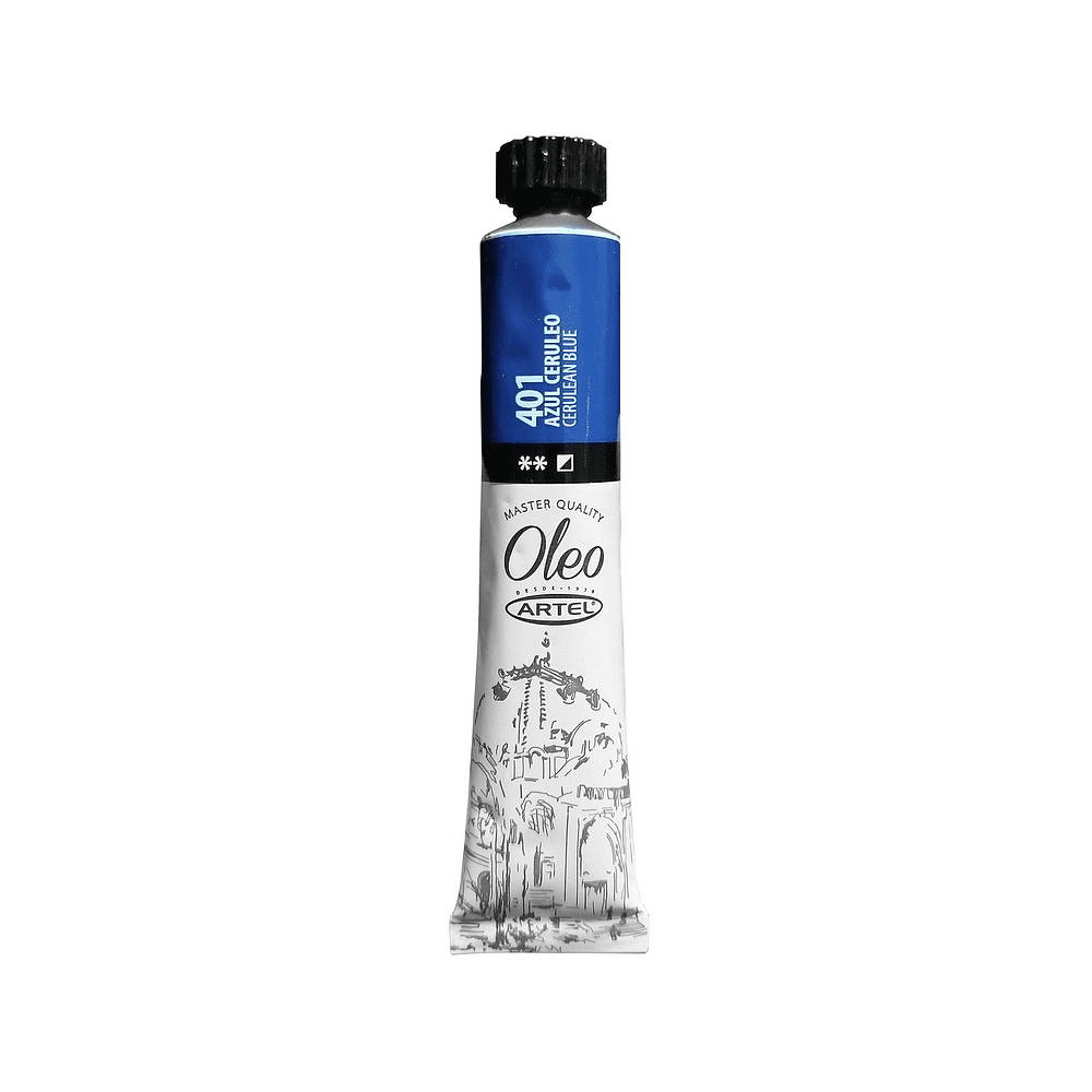 PINTURA OLEO ARTEL 22ML AZUL CERULEO N°401
